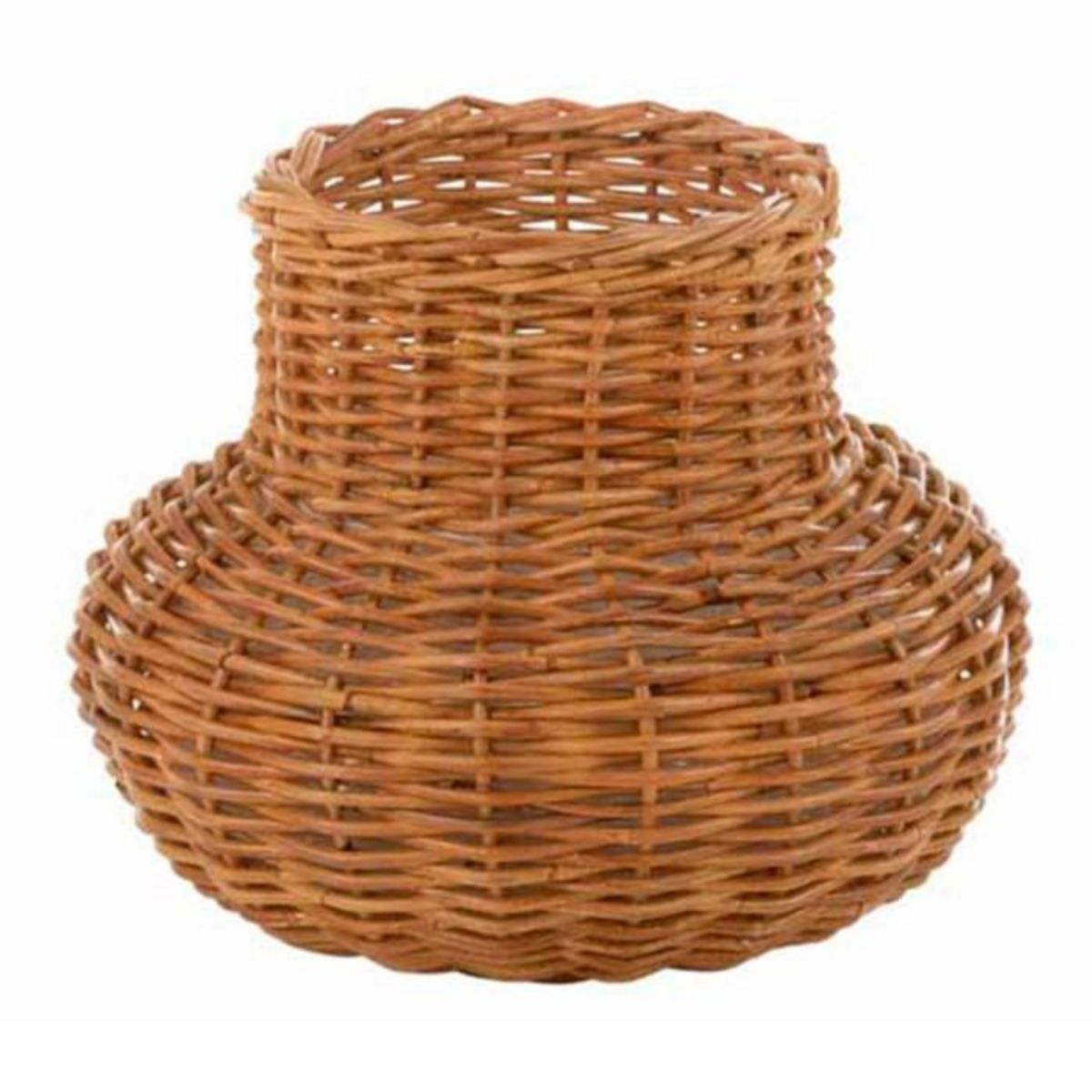 Paris Prix Panier Déco en Rotin  Vase  50cm Jaune Miel