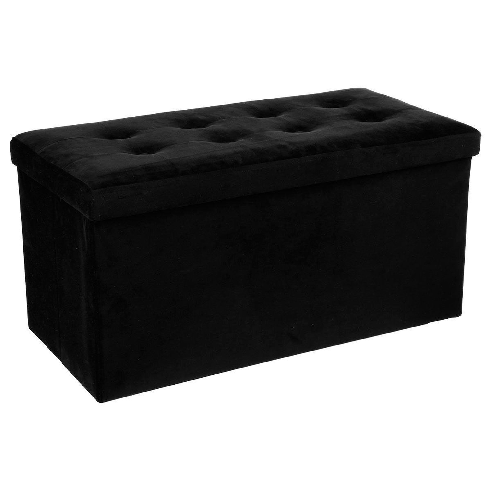 ATMOSPHERA Banquette pliable velours  lysandre  76cm noir
