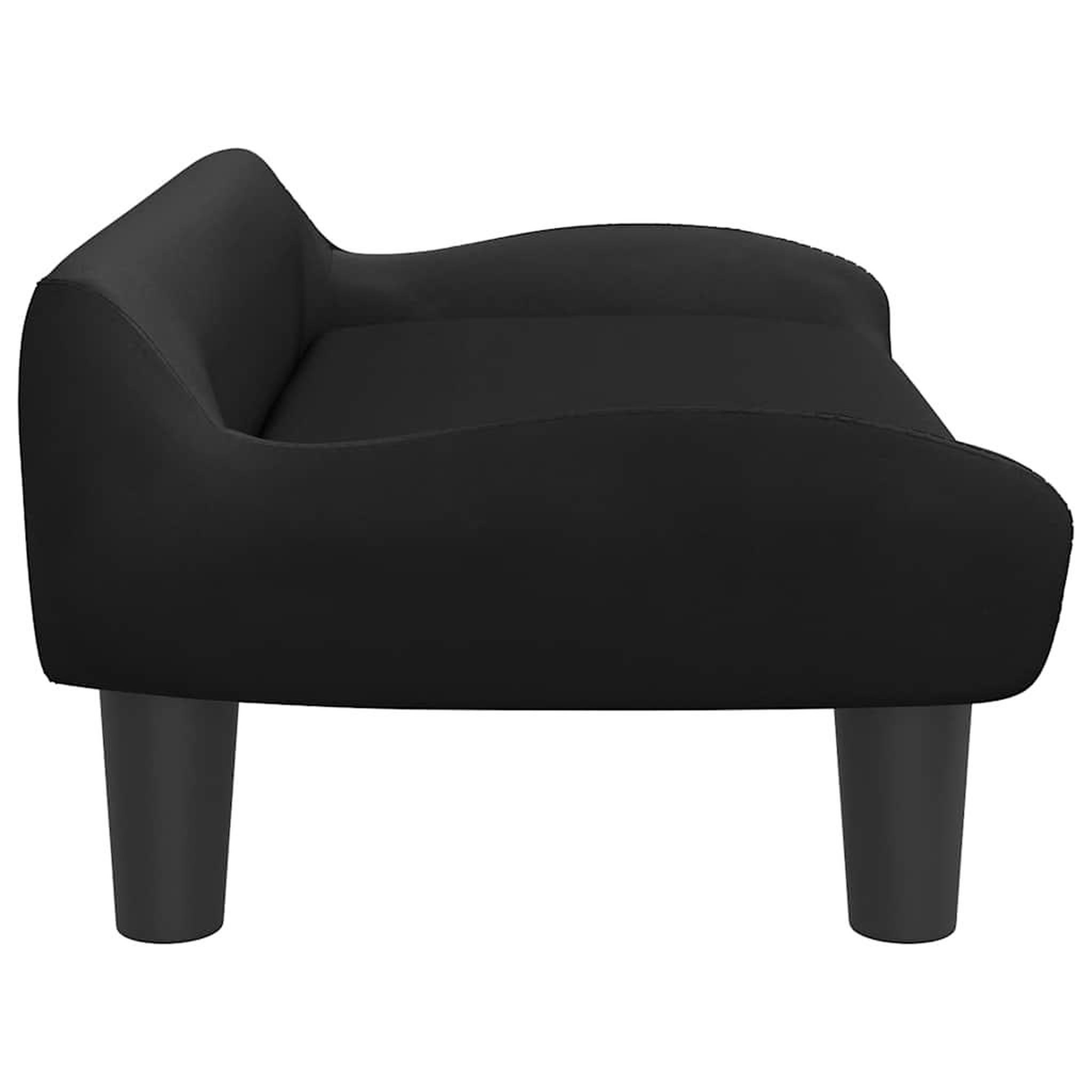 Voir la diapositive 4 : VIDAXL Lit pour chien noir 70x40x24 cm velours