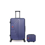 SWISS KOPPER SWISS KOPPER - Lot de 2 - Valise grand format et vanity RUTI. Coloris disponibles : Beige, Bleu, Orange, Rouge