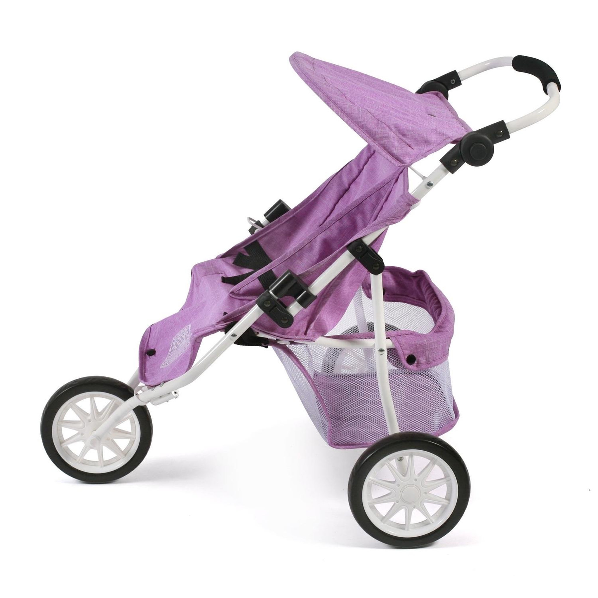 Voir la diapositive 2 : BAYER CHIC 2000 Poussette Jogger 3 roues pour poupées jumelles, Mélange violet