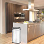Voir la diapositive 4 : KITCHEN MOVE Poubelle One Touch Carrée 50L Chrome CITY