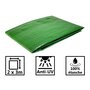 Tecplast Bâche de jardin 170g/m2 - bâche armée verte 2x3 m en polyéthylène
