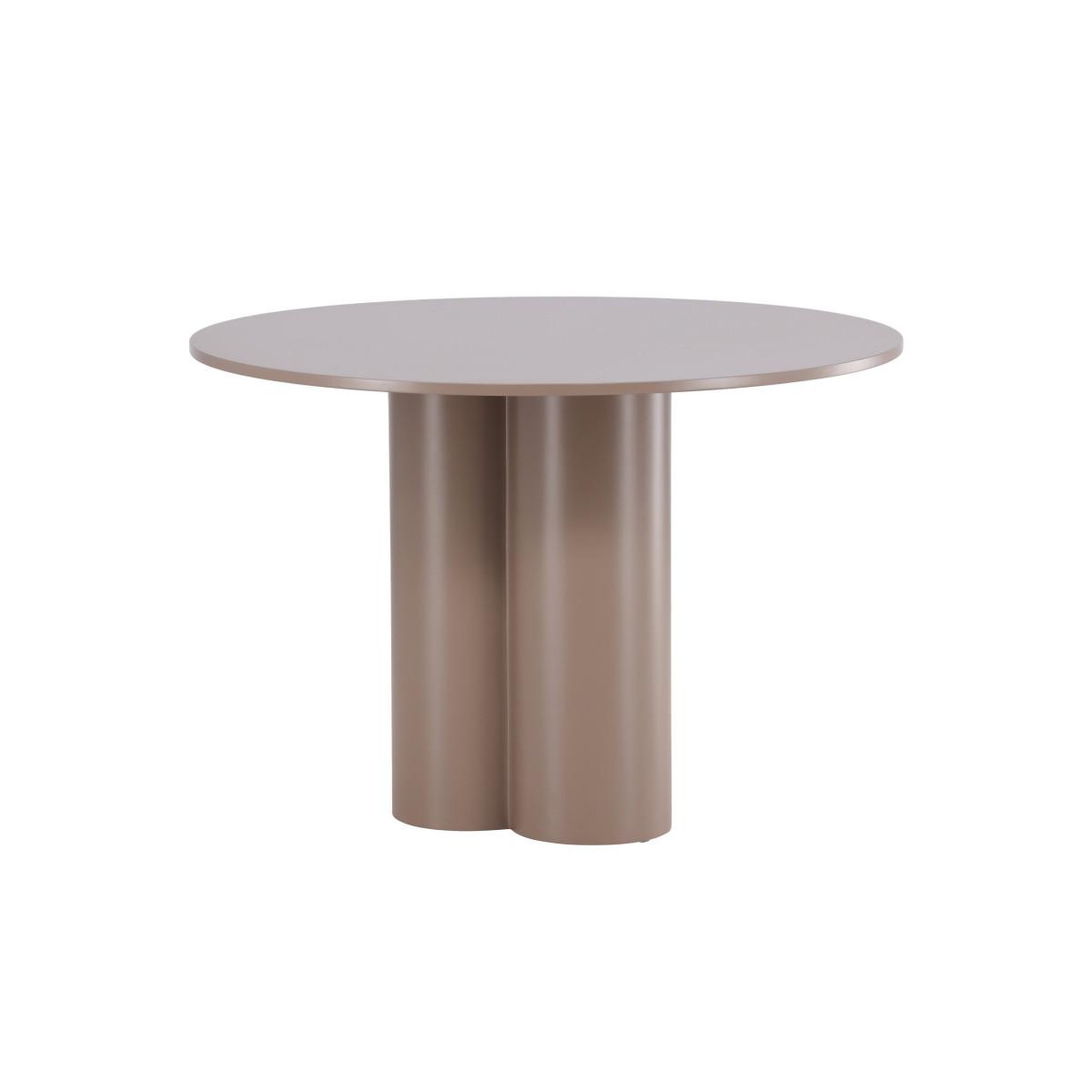 Voir la diapositive 4 : Paris Prix Table à manger ronde  olivia  110cm marron foncé