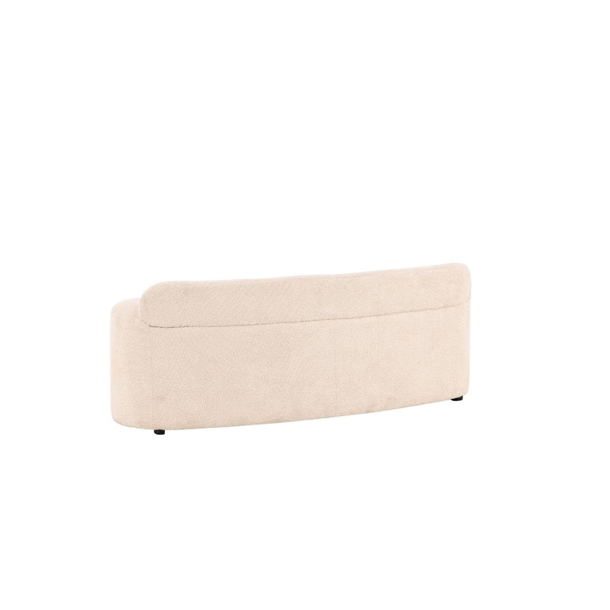 Voir la diapositive 5 : Paris Prix Canapé 2 places bouclette  pocatello  160cm blanc