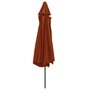 Voir la diapositive 4 : VIDAXL Parasol de jardin avec mat en metal 390 cm terre cuite