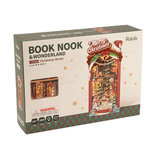 ROBOTIME Serre livre Christmas Street Book Nook