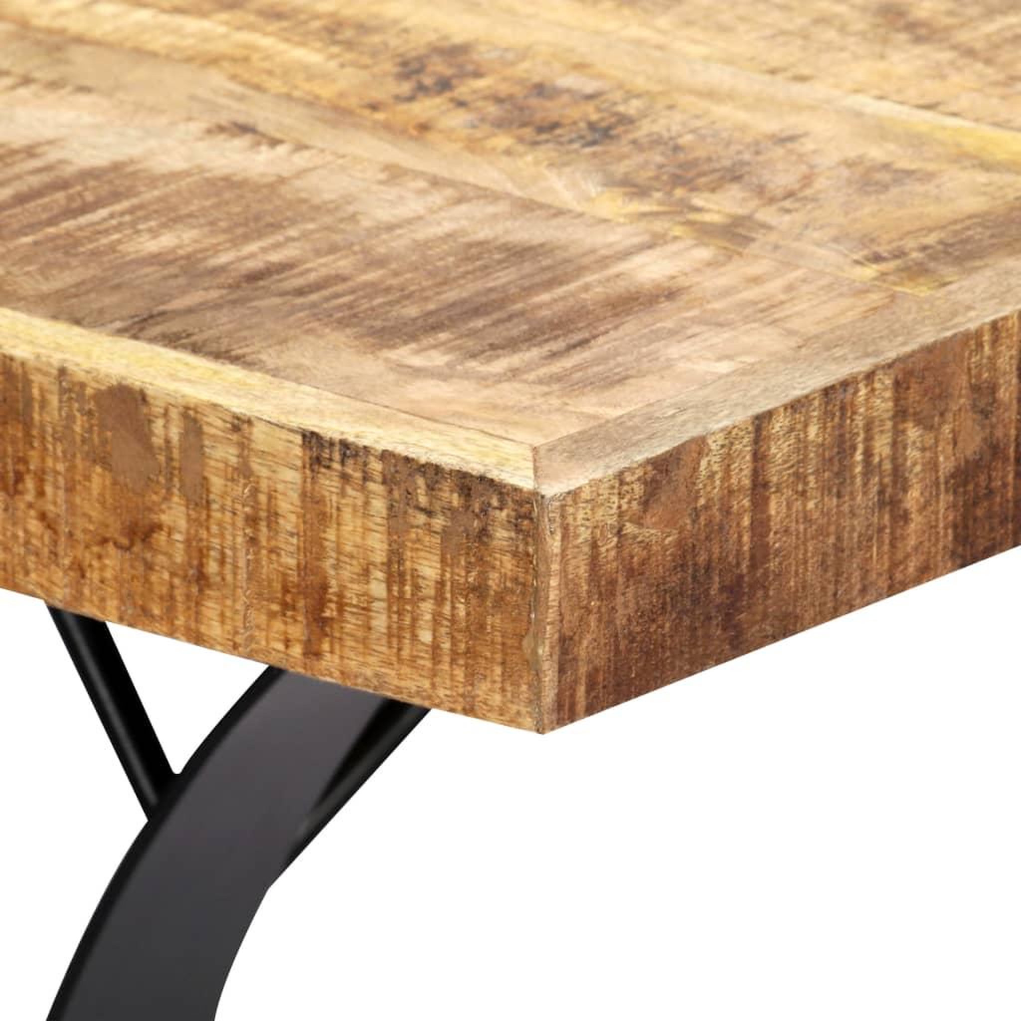 Voir la diapositive 5 : VIDAXL Table a manger 180x90x76 cm bois de manguier massif