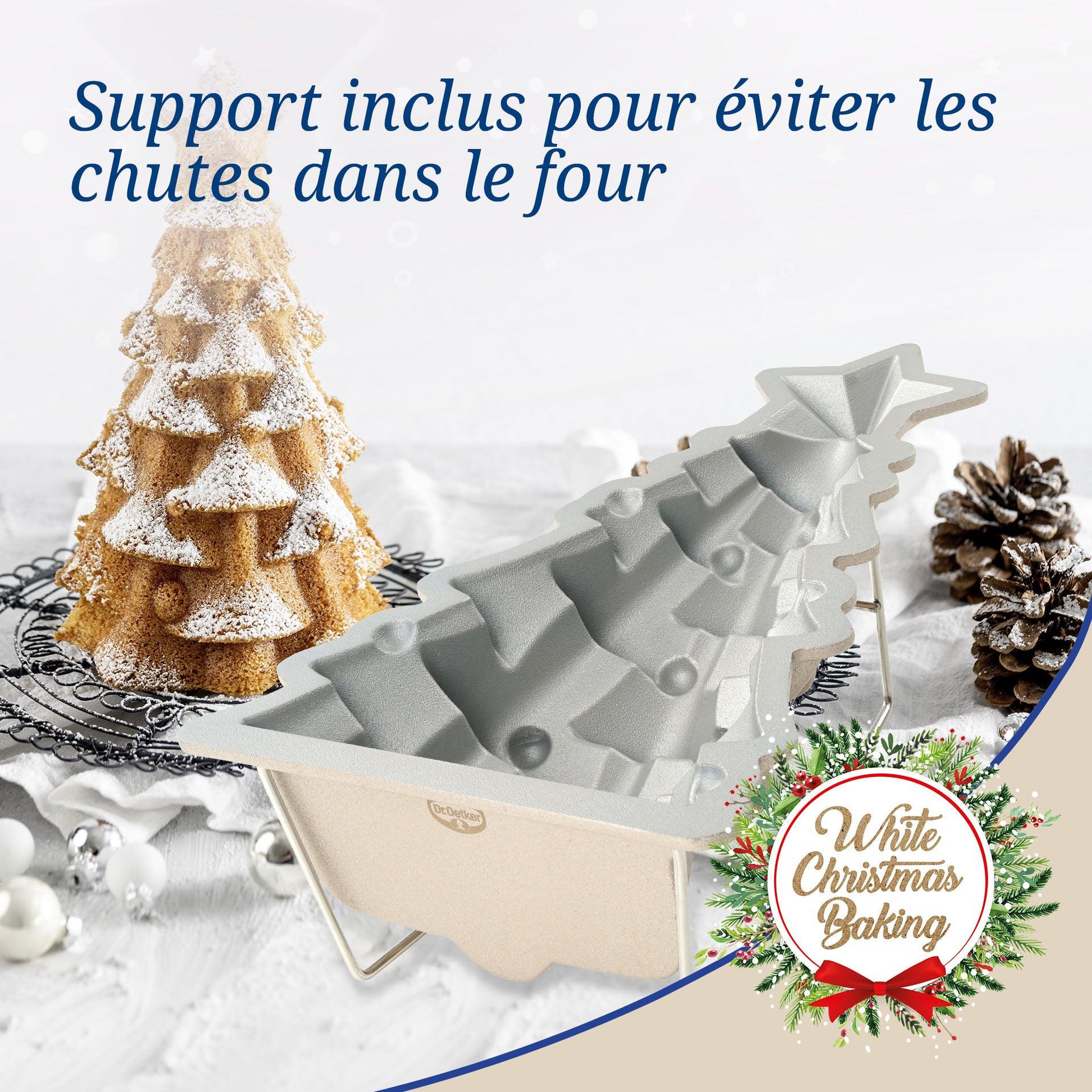 Voir la diapositive 6 : DR.OETKER Moule à gâteaux original en forme de sapin de noël 17 x 7,5 cm dr.oetker christmas
