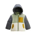 Petit Béguin Doudoune enfant imperméable doublée polaire avec capuche Boavista. Coloris disponibles : Vert