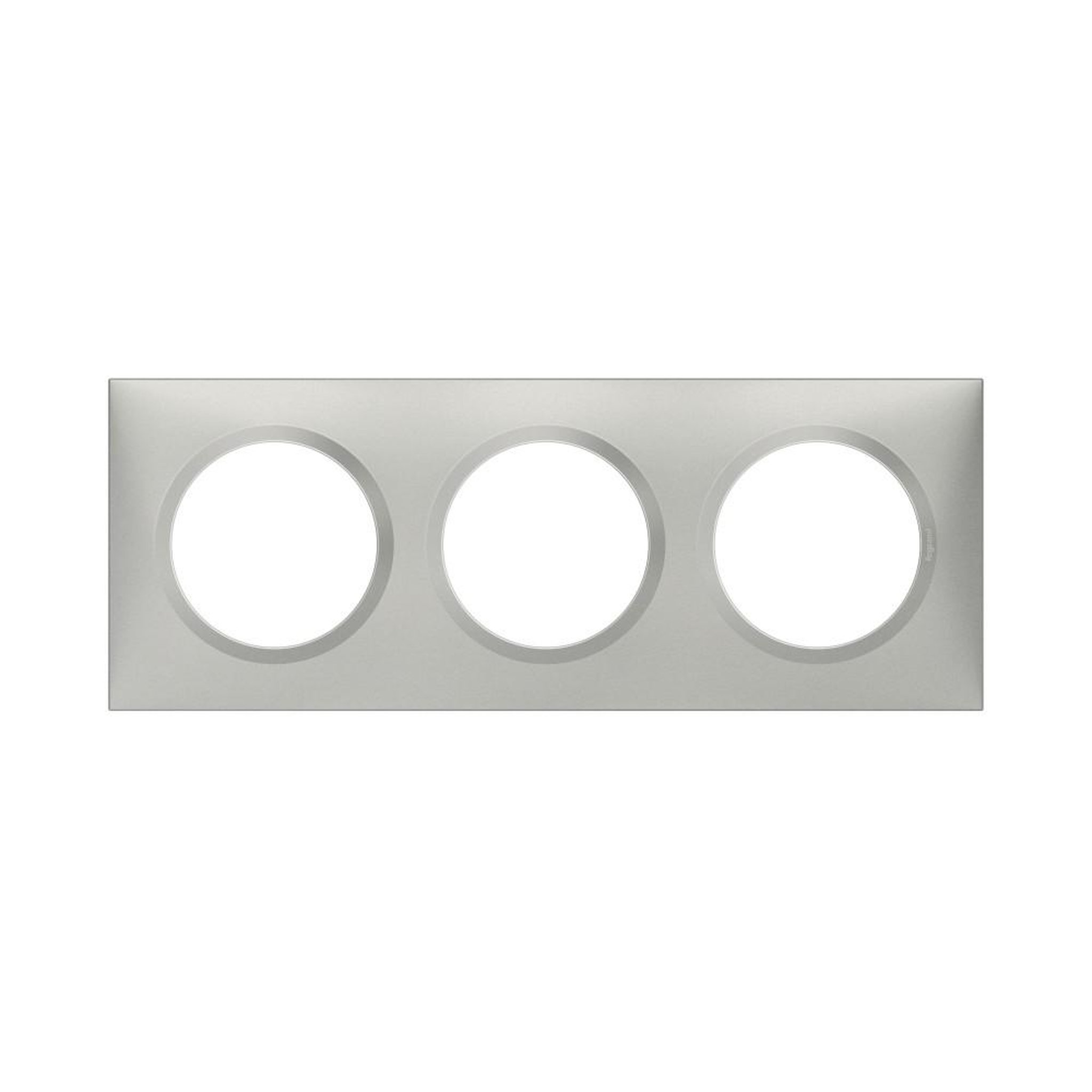 Legrand Plaque triple Dooxie, LEGRAND, aluminium