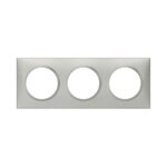 Legrand Plaque triple Dooxie, LEGRAND, aluminium