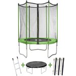 Habitat et Jardin Trampoline  Yoopi 2  - Ø 2.44 m - Vert