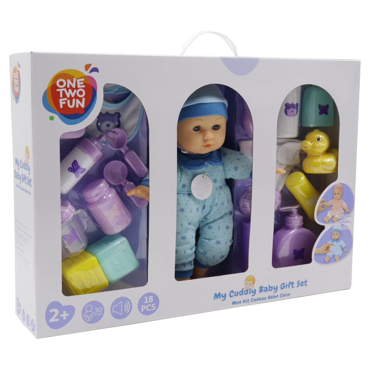 One Two Fun Poupée 30 cm avec accessoires