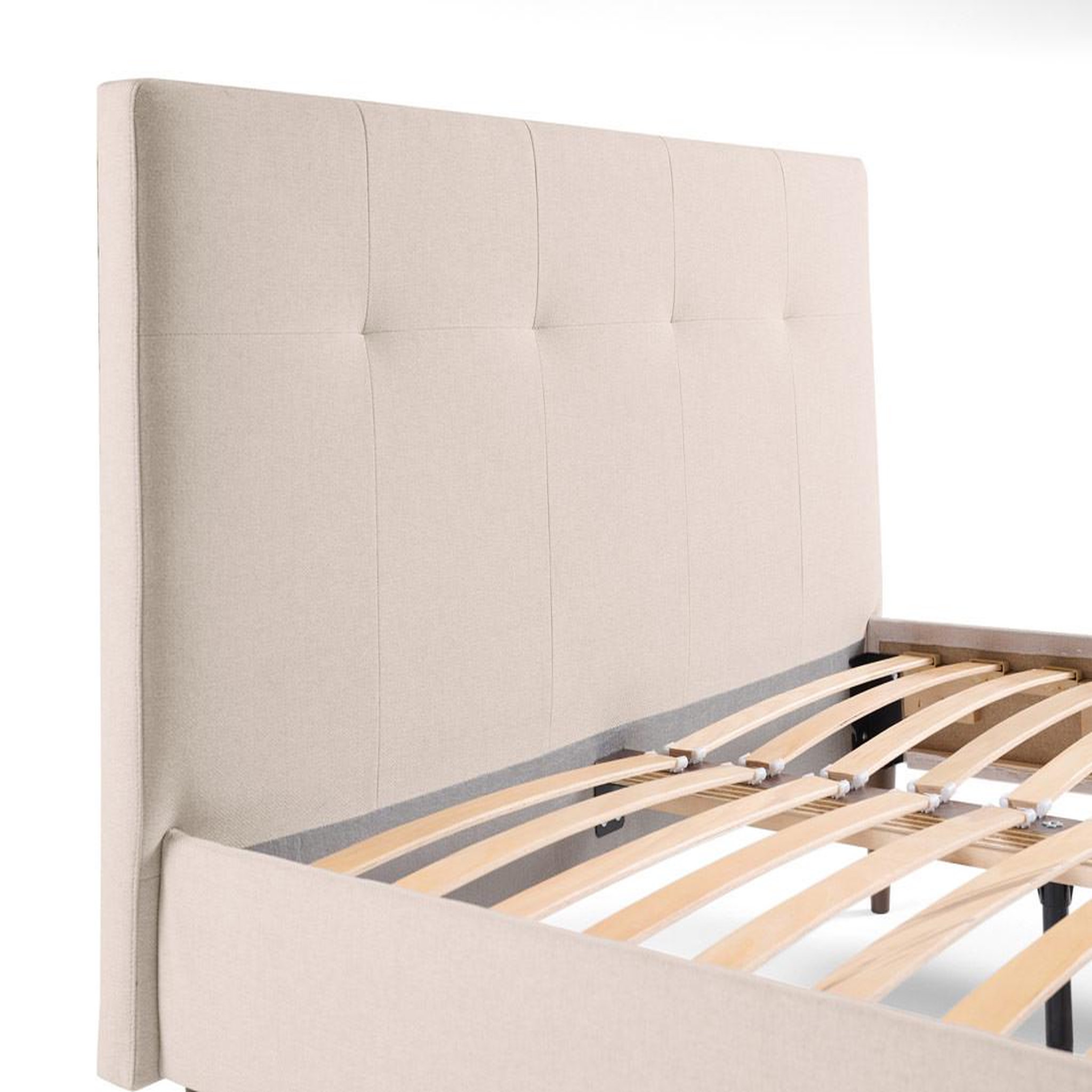 Voir la diapositive 6 : BEST MOBILIER Monet - lit - 160x200 - sommier inclus - en tissu