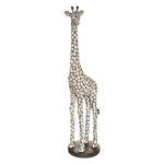 ATMOSPHERA Statuette Déco  Girafe  89cm Noir & Ivoire