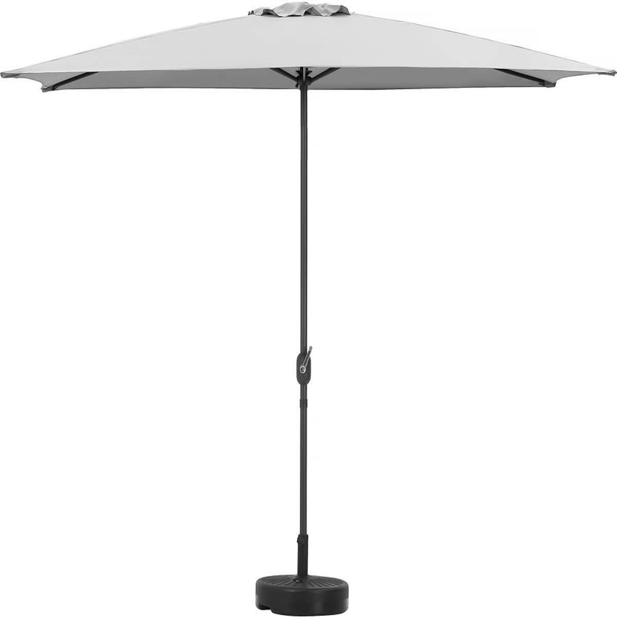 Habitat et Jardin Parasol rectangulaire inclinable  Sol 2  - 2 x 3 m - Gris