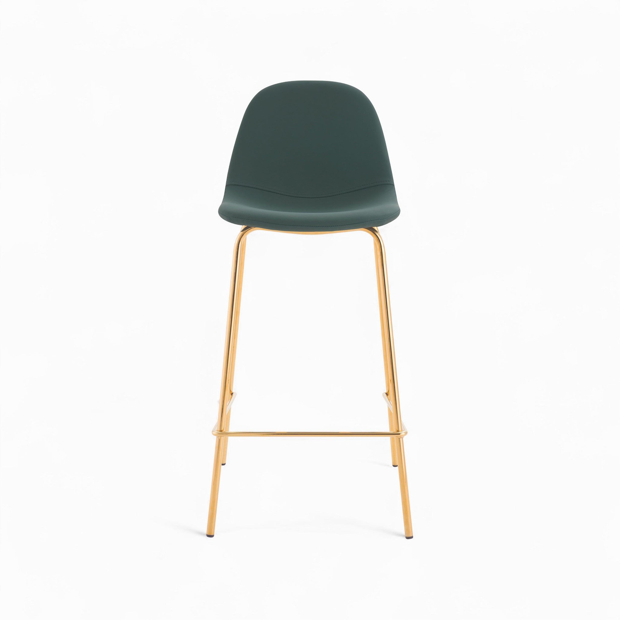 Voir la diapositive 6 : MAISON PAVANE Pack 4 chaises pour îlot central blanches et vertes 65 cm-henrik