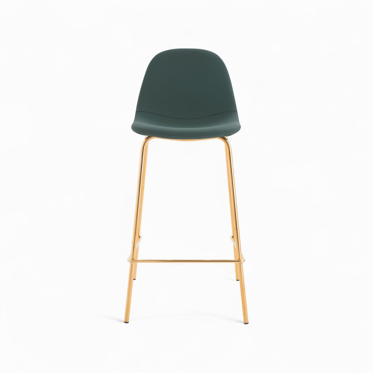 Rendez vous déco Pack 4 chaises pour îlot central blanches et vertes 65 cm-Henrik