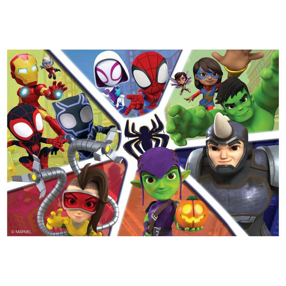 RAVENSBURGER Puzzles 2x24 p - les aventures de Spidey et ses amis