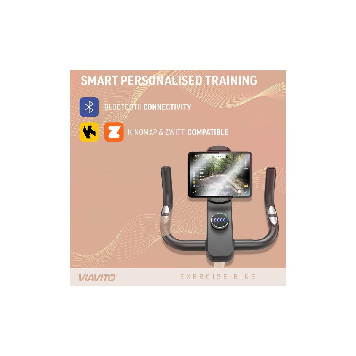 VIAVITO Vélo d'appartement de fitness - Viavito - Modèle SB1 - Ecran LED