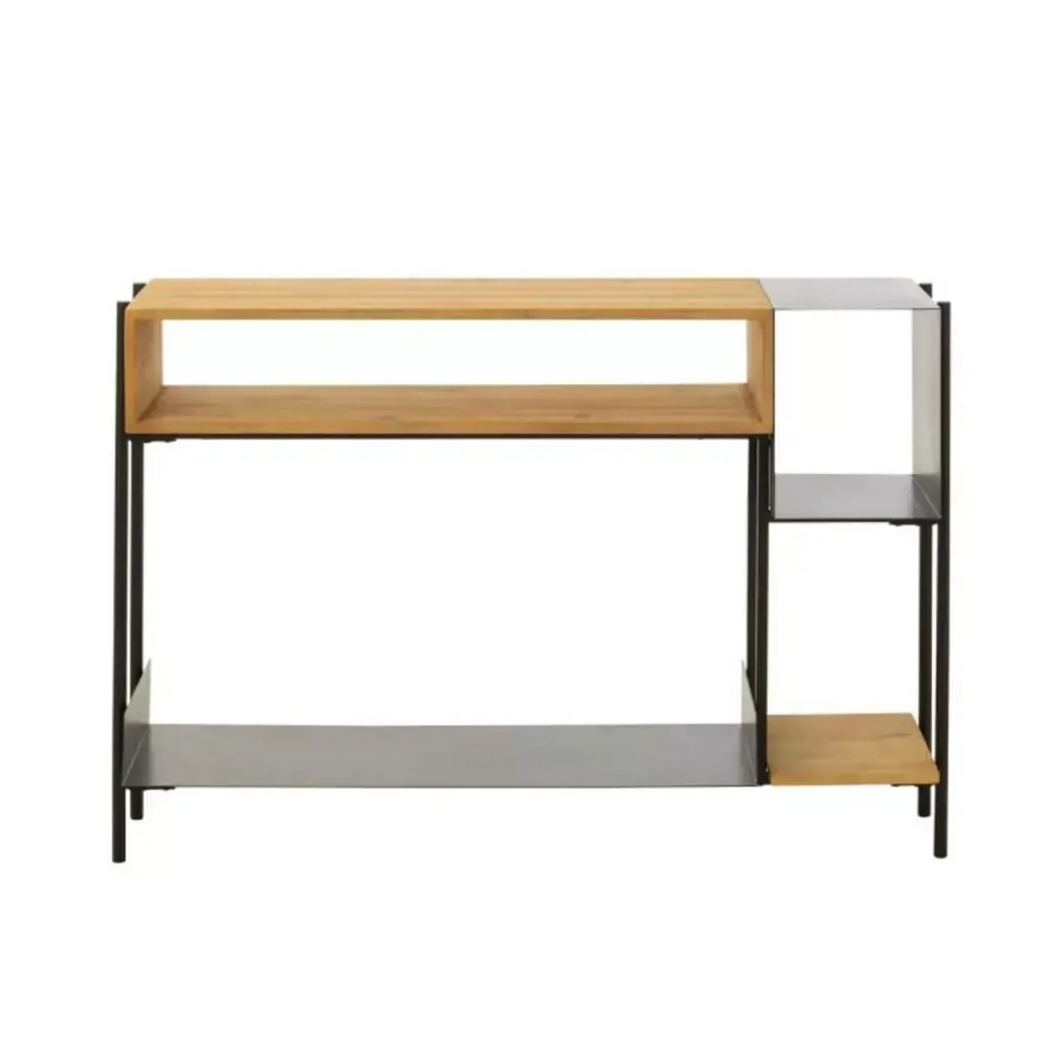 Voir la diapositive 2 : Paris Prix Console en Bois  Tina  120cm Noir & Naturel