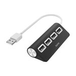 Hama Hub USB 2.0 Hama 4047443436900 4 Ports 480 Mbit/s Noir