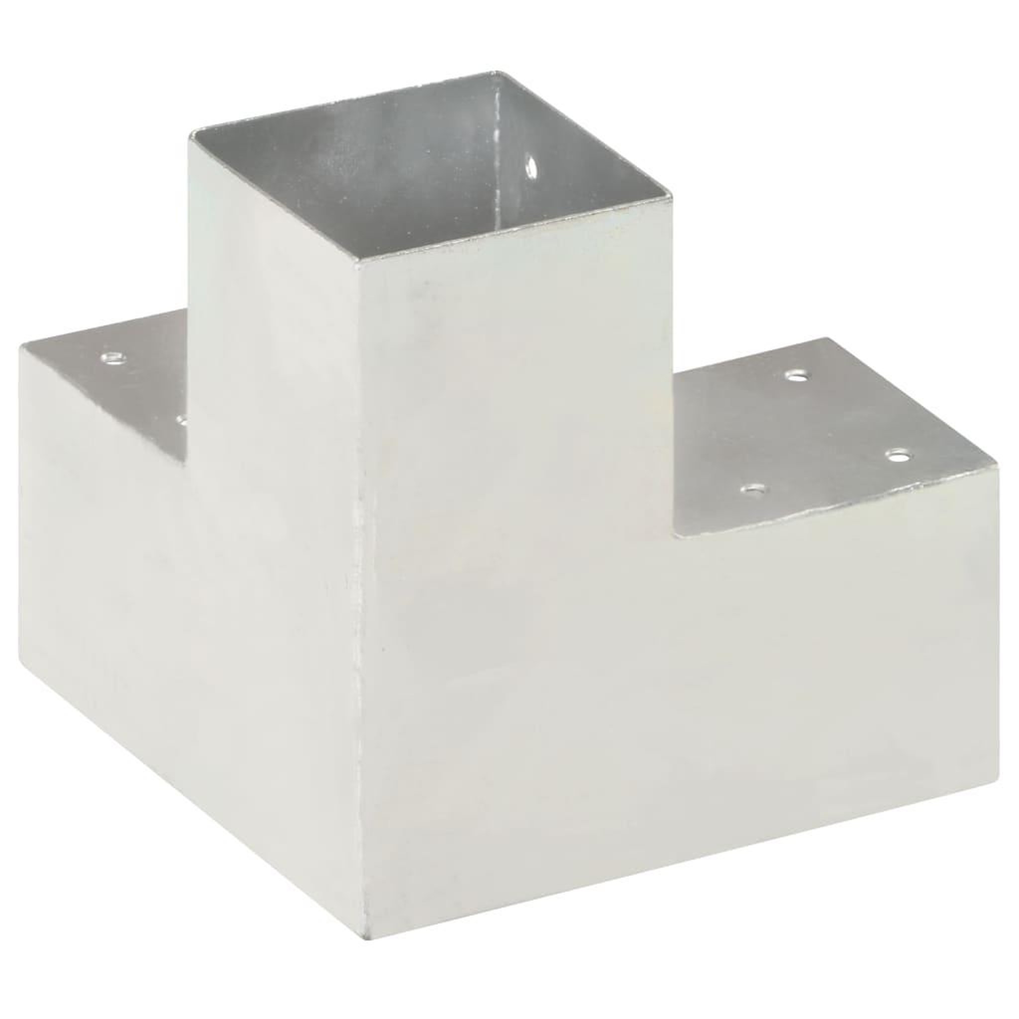 Voir la diapositive 4 : VIDAXL Connecteurs de poteau 4 pcs Forme en Y Metal galvanise 91x91 mm