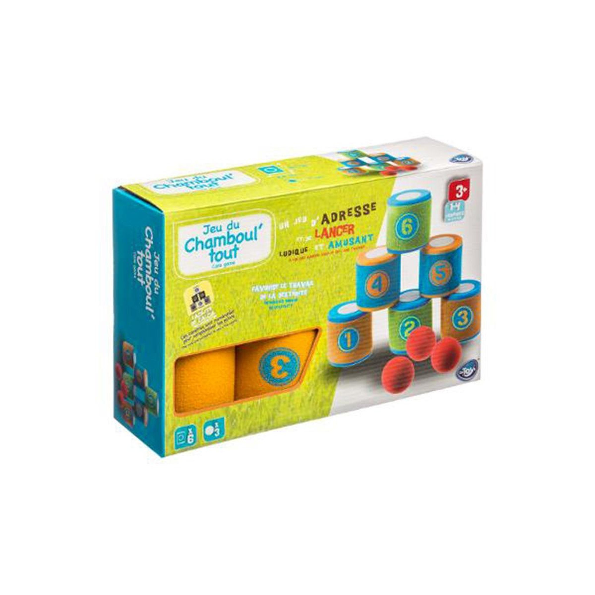 Voir la diapositive 2 : Be Toys Jeu Enfant  Chamboule Tout  8cm Multicolore