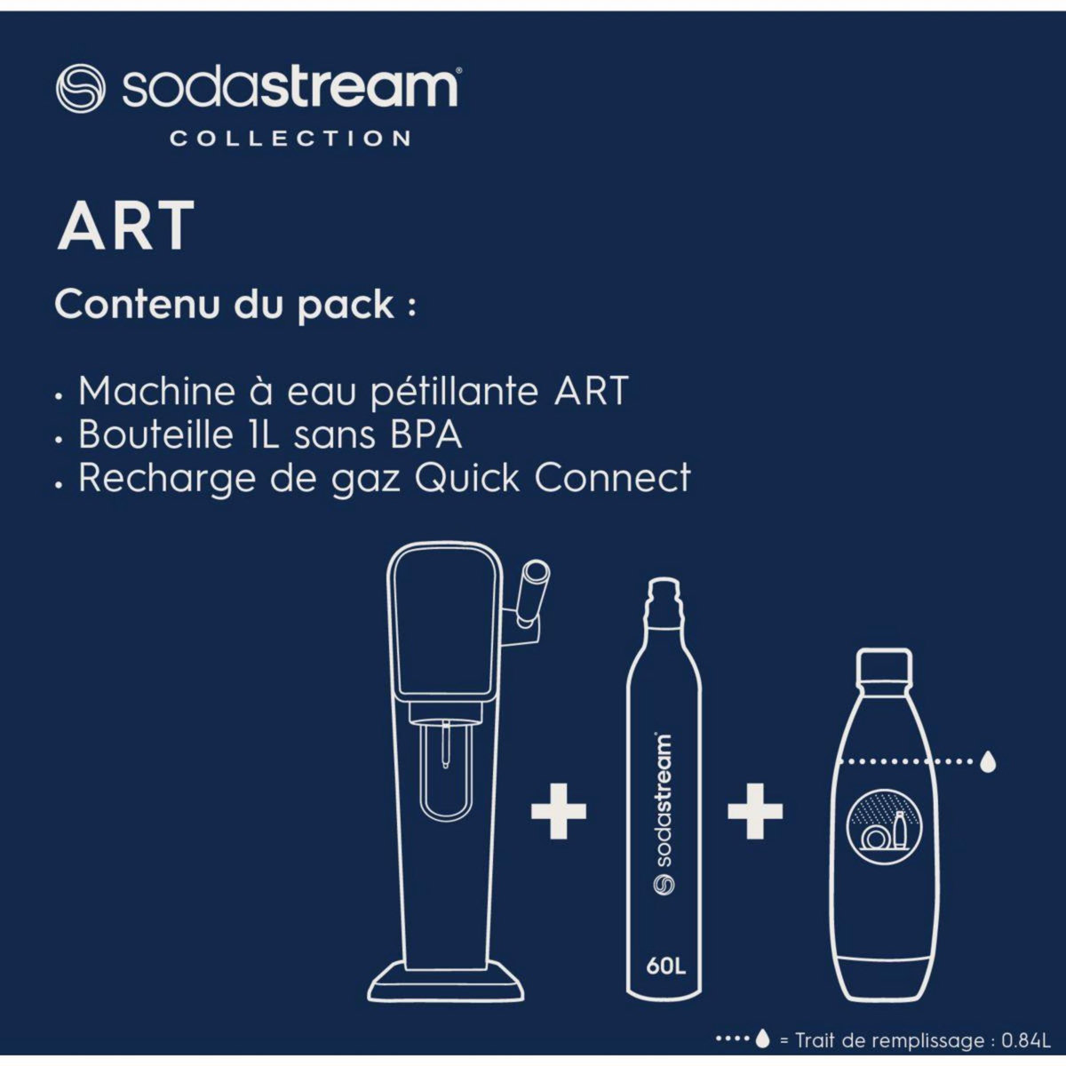 SODASTREAM Machine à soda ART Mandarine