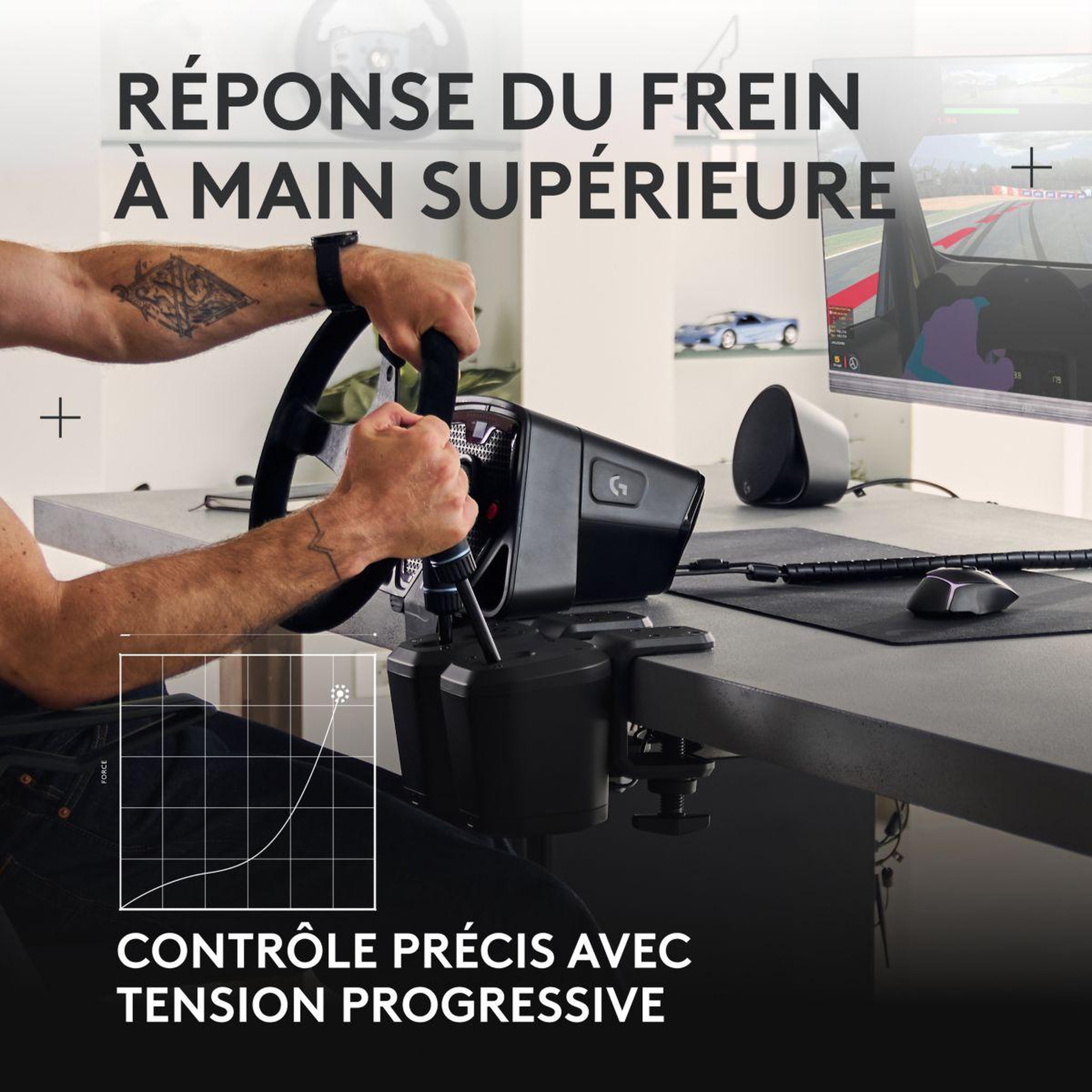 Voir la diapositive 4 : Logitech Levier de vitesses RS Shifter & Handbrake Noir