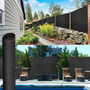Voir la diapositive 4 : ID MARKET Brise vue renforcé 1,5 x 10 M noir 220 gr/m² luxe PRO