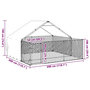 Voir la diapositive 6 : VIDAXL Niche d'exterieur pour chien enclos 3x3x1,9 m acier galvanise