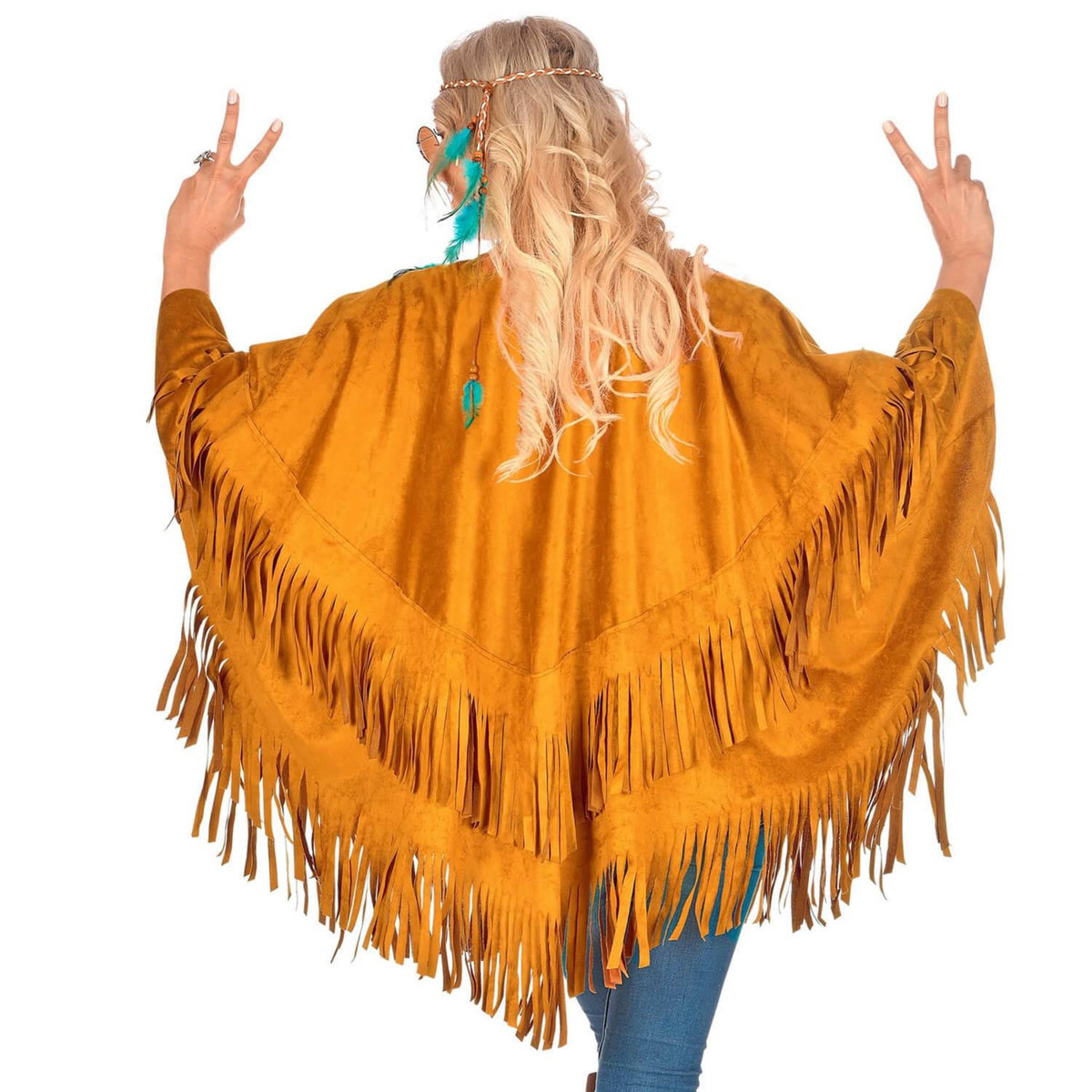 WIDMANN Poncho Daim - Hippie - Femme - Standard