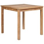 VIDAXL Table de jardin 80x80x77 cm Bois de teck solide