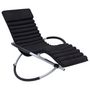 Voir la diapositive 1 : VIDAXL Coussin de chaise longue Noir Daim