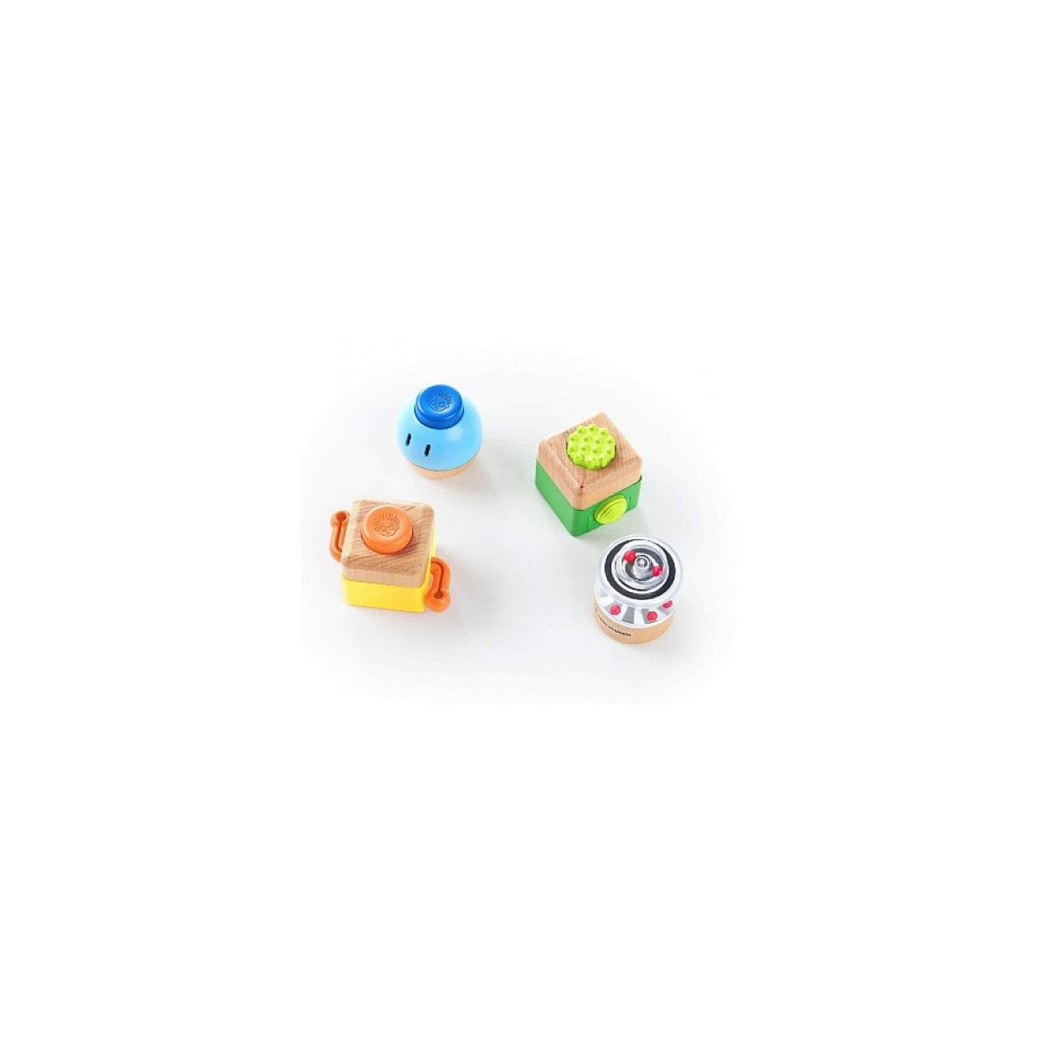 Voir la diapositive 2 : Hape Ensemble de 4 hochets éducatifs pour bébés de Baby Einstein