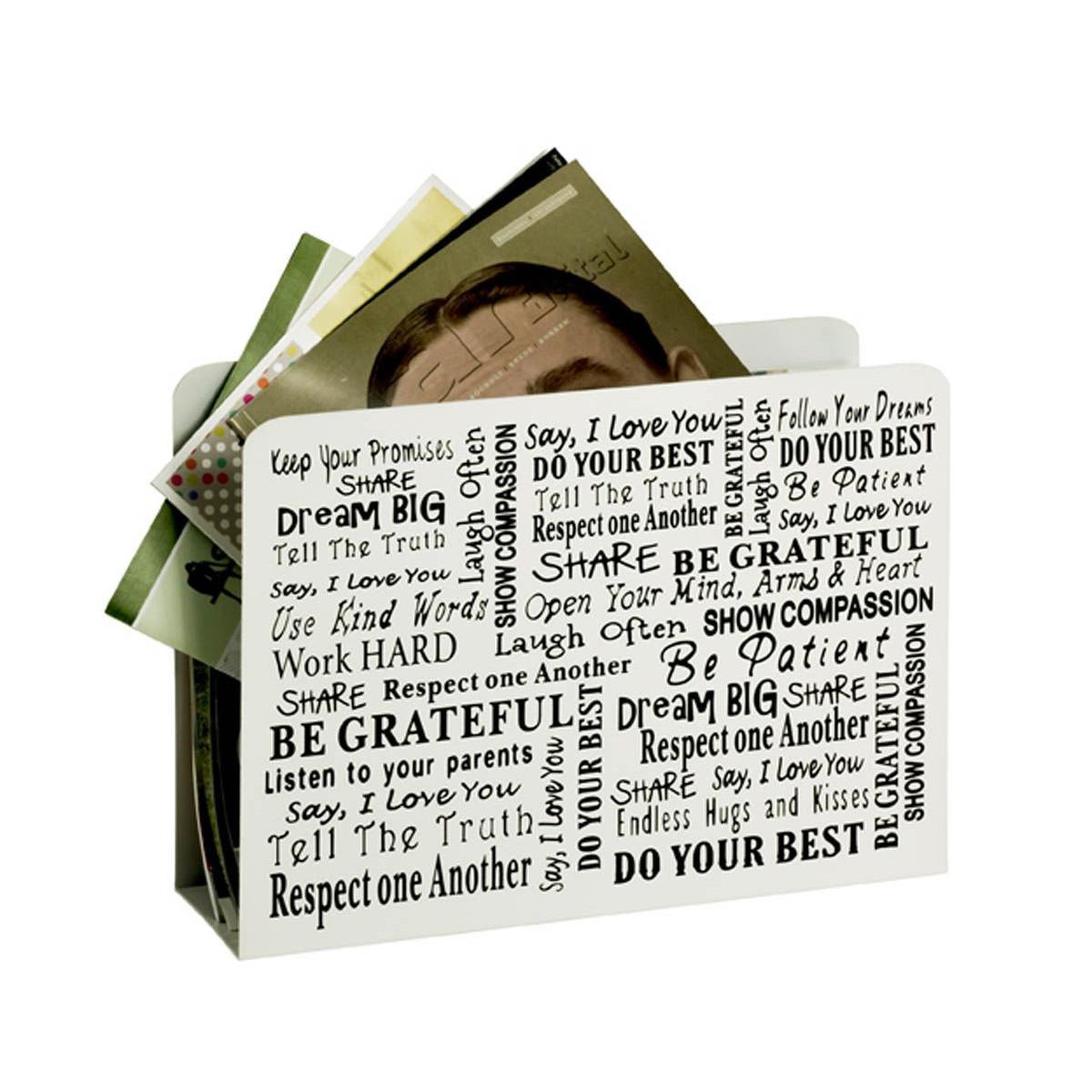 Voir la diapositive 2 : Paris Prix Porte-Revues Design  Rules  35cm Blanc