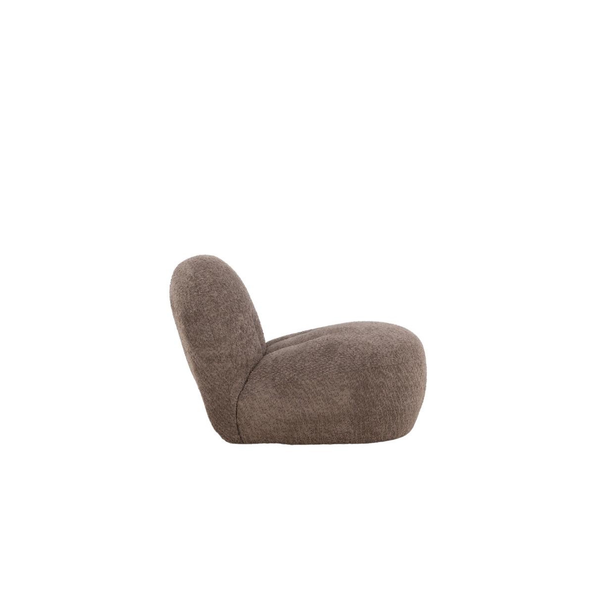Voir la diapositive 2 : Paris Prix Fauteuil design bouclette  ohama  87cm marron