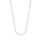 L'ATELIER D'AZUR Collier Homme Argent 925 - Maille Gourmette - 50cm