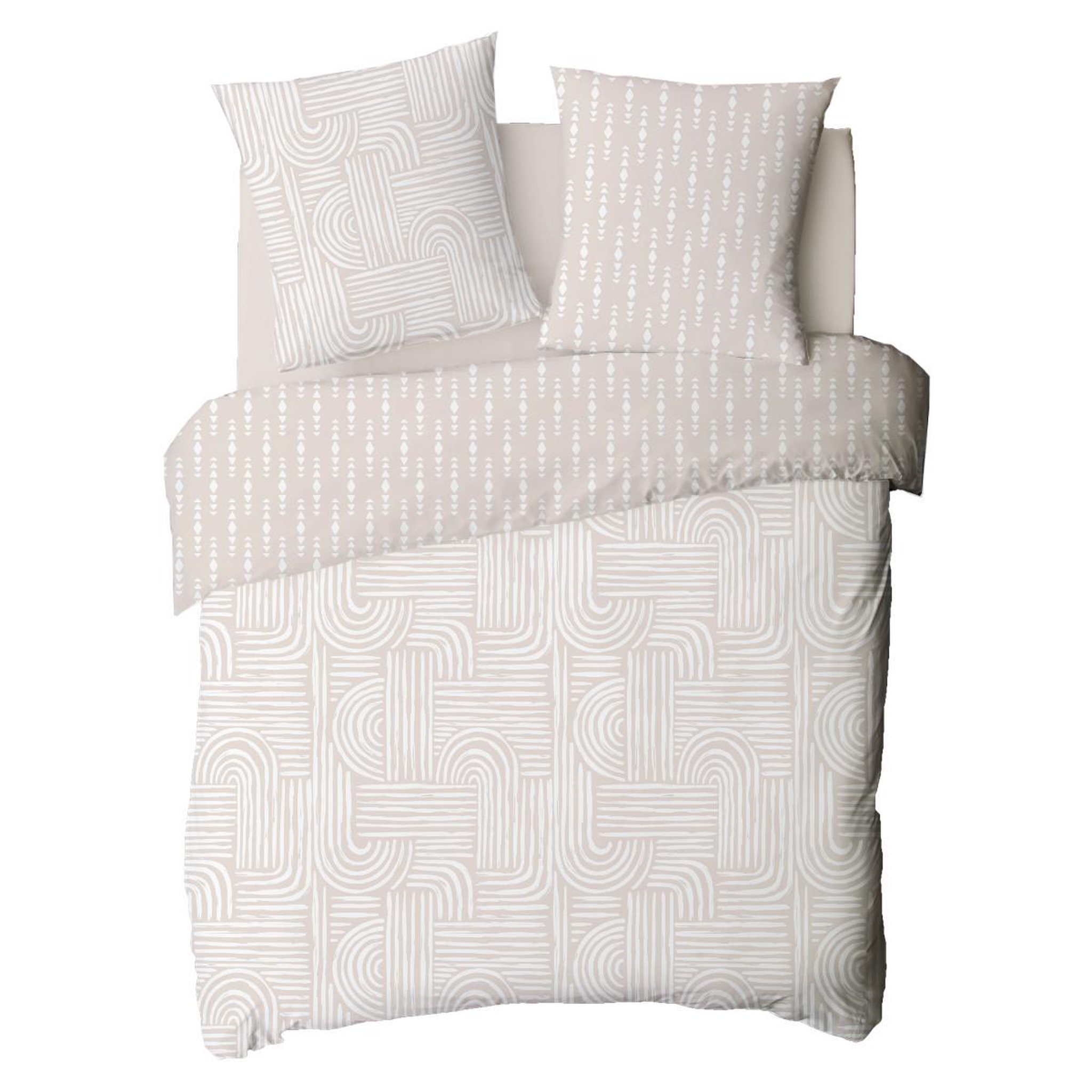 Voir la diapositive 4 : FUTURE HOME Parure de lit 2 personnes arche en coton