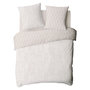 Voir la diapositive 4 : FUTURE HOME Parure de lit 2 personnes en coton 57 fils imprimé beige
