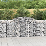 VIDAXL Panier de gabions arque 300x50x100/120 cm Fer galvanise