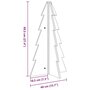 Voir la diapositive 6 : VIDAXL Arbre de Noël en bois pour decoration 69,5cm bois massif de pin