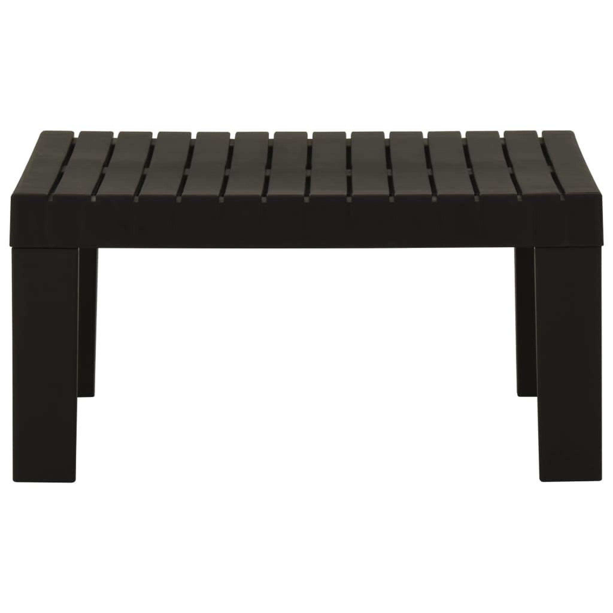Voir la diapositive 2 : VIDAXL Table de salon de jardin Plastique Gris