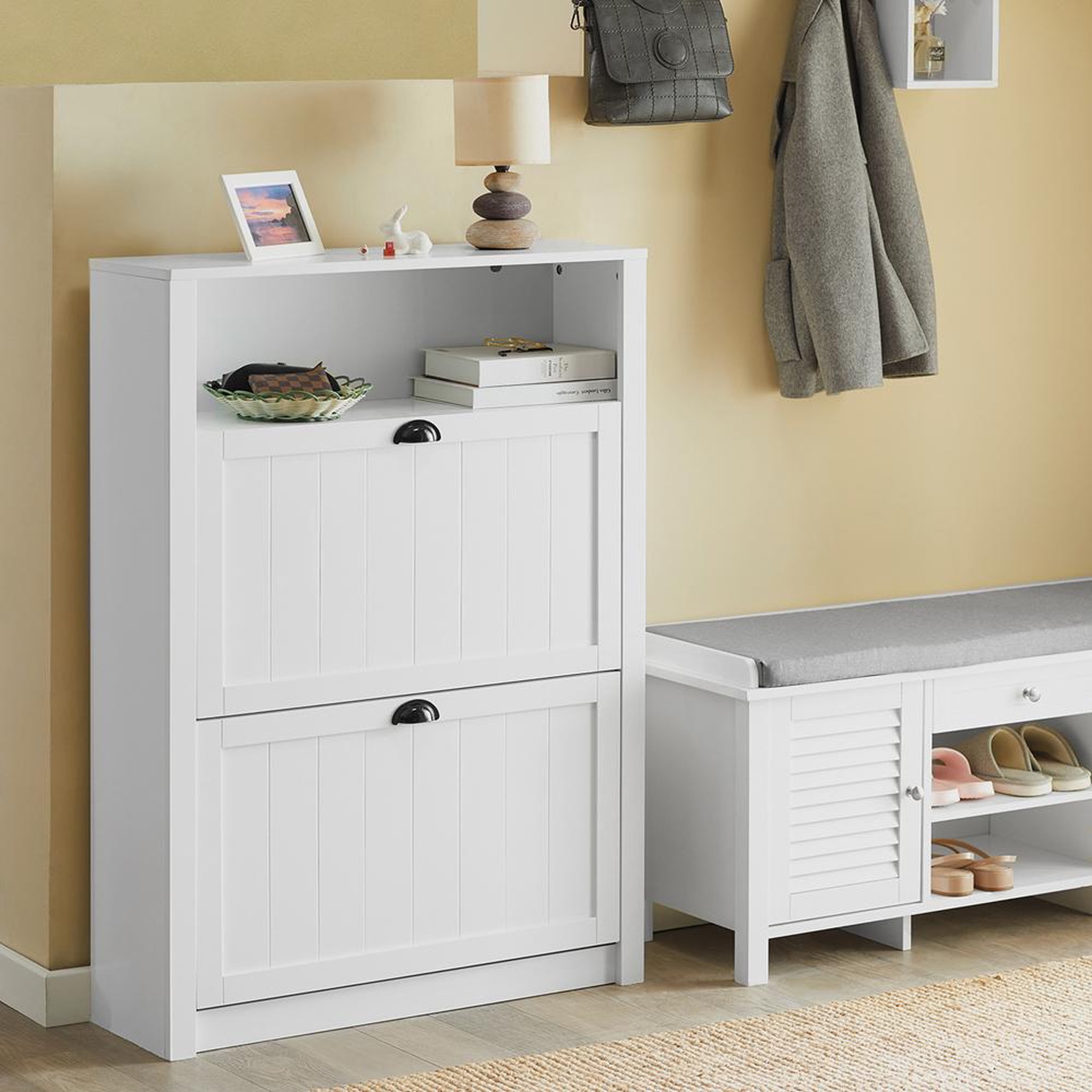 Voir la diapositive 5 : SOBUY SoBuy - Meuble À Chaussures 2 portes - Fonctionnel - FSR87