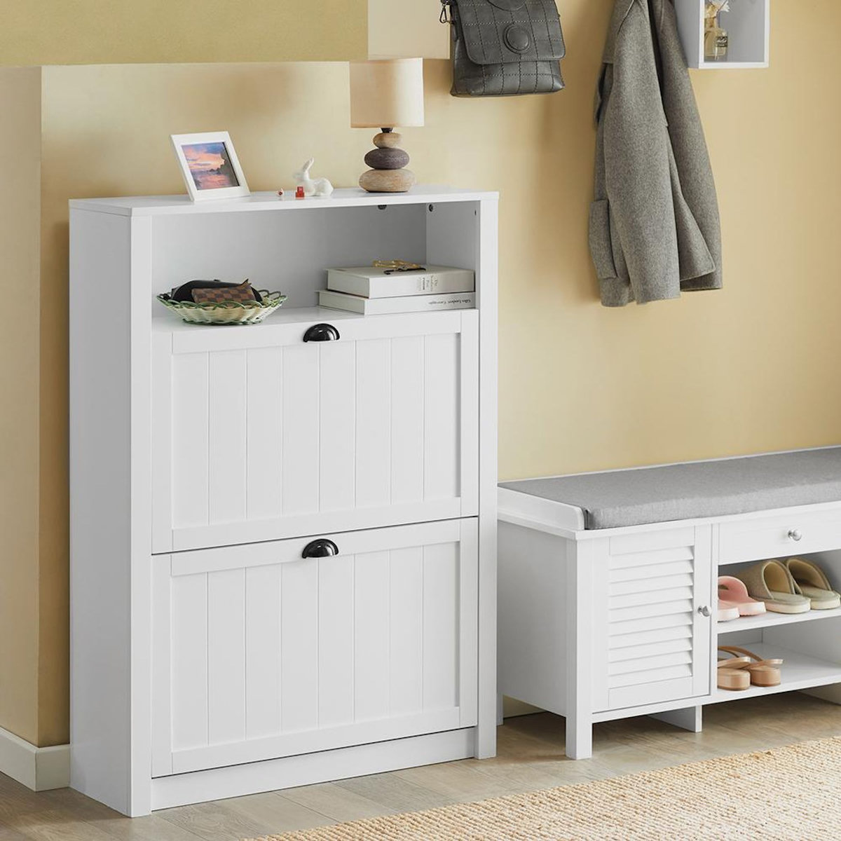 SOBUY SoBuy - Meuble À Chaussures 2 portes - Fonctionnel - FSR87