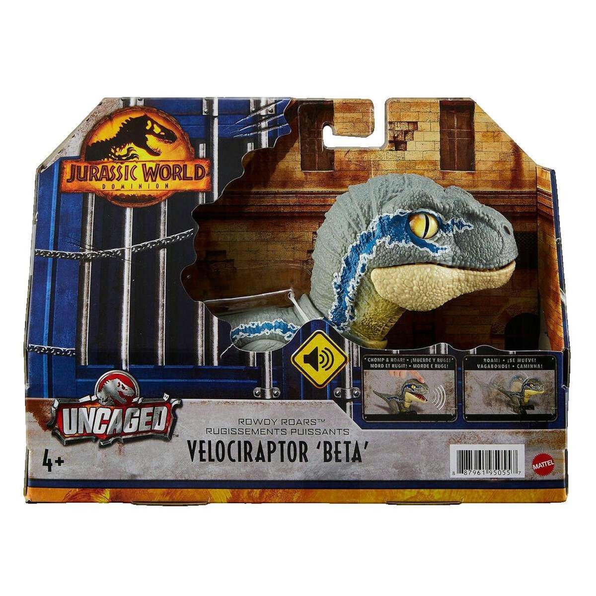 MATTEL Figurine Mattel Velociraptor Beta réaliste interactive