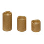 Voir la diapositive 1 : ATMOSPHERA Lot de 3 Bougies LED  Paillettes  10cm Or
