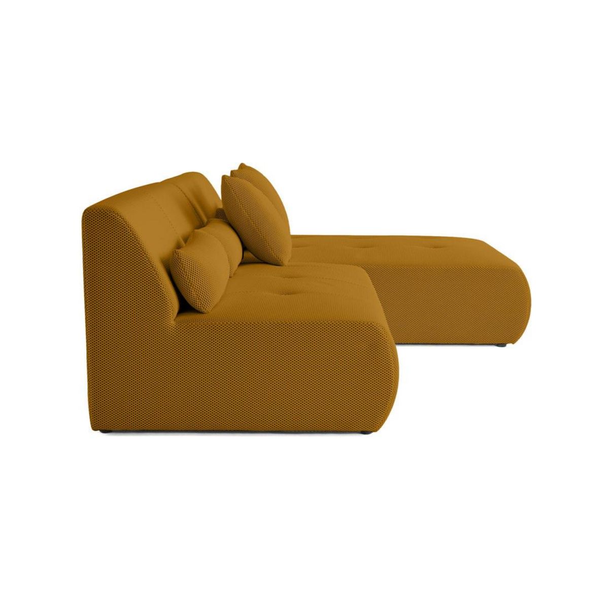 LISA DESIGN Onyx - canapé modulable d'angle réversible 4 places - en tissu mailles 3d